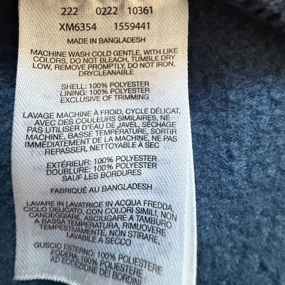 Columbia Men’s Blue Fleece Jacket Zipper Front Long Sleeve: Size - Large - Picture 7 of 10